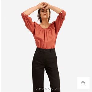 High Waisted Everlane Straight Leg Crop